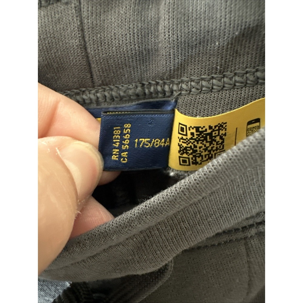 Polo Ralph Lauren Jogger Pants Men's Size Medium (32x28) Gray Mock Fly Stretch - Picture 5 of 10